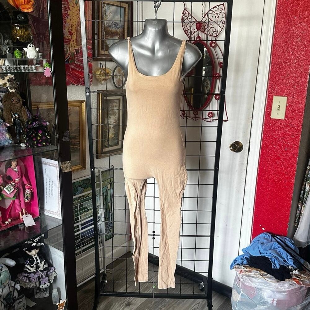 amazon tan nude dance costume jumpsuit